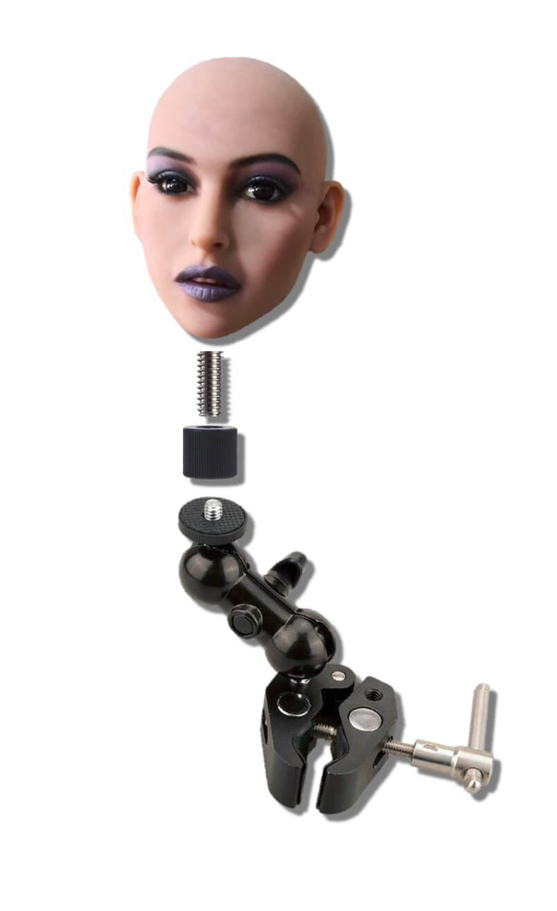 finelovedolls-tpe-doll-head-arm-clamp tpe doll ball head arm clamp headstand