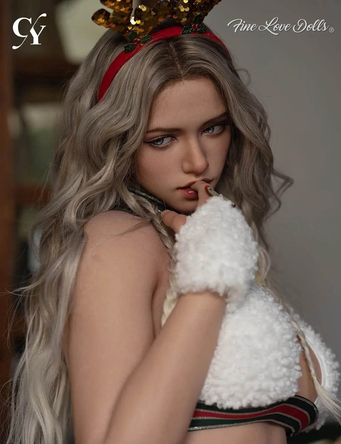 Polly xmas top cy doll 176cm 5ft9 32D hybrid sex doll finelovedolls (9)